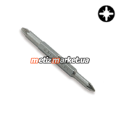 Бита крестовая двухсторонняя TOPTUL 1/4" PZ1xPZ2 L75мм FKBA0102