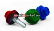 DIN7504K Cаморез по мет гол шестигр сверло+шайба 4.8x25 RAL6020