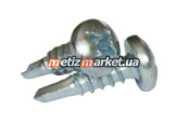 Саморез с полукруглой головкой и буром PH DIN 7504 ST 4,2×19 сталь  цб