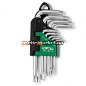 Набор ключей TORX Г-обр. TOPTUL T10-T50 9ед. GAAL0913