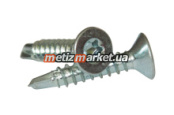 Саморез з потайной головкой и буром под torx DIN 7504 ST 4,2×13 сталь  цб