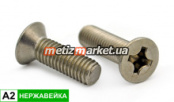 Винт гол потай DIN 965 A2 НЕРЖ 4х6