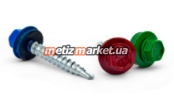 DIN7504K Cаморез по дер гол шестигр сверло+шайба 4.8x35 RAL6002