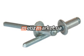 Заклепка вытяжная с плоским буртиком DIN7337 3,2×14 Al/St  